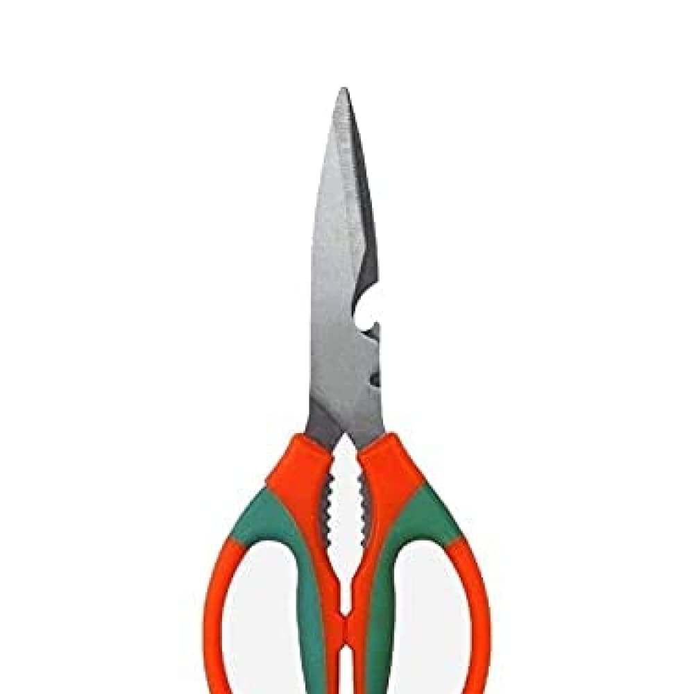 Stainless Steel Gardening Scissors With Sharp Blades - Cutter For Easy Cutting Arranging Flowers, Trimming Plants (Orange And Grey)