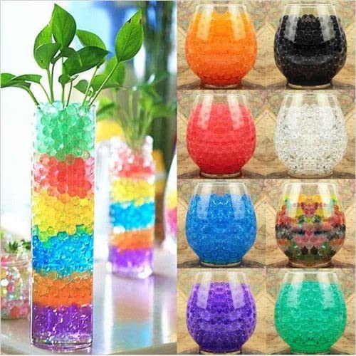 POTS and Plants Colorful Crystal Magic Rubber Water Jelly Balls Beads for Plant, Flower Pot, Home Decor (20 Gram)