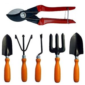 POTS and Plants Gardening Tools Kit for All Your Gardening Needs - 6 Pcs Gardening Tools Kit